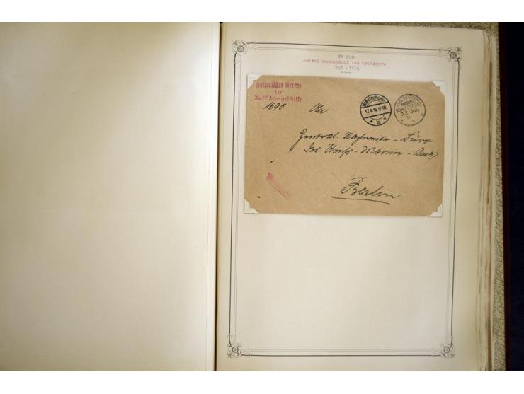 1914/1918, interessante Sammlung mit ca. 380 Briefen und Karten auf Albenblättern mit frz. Beschriftung, dabei bessere Nummer