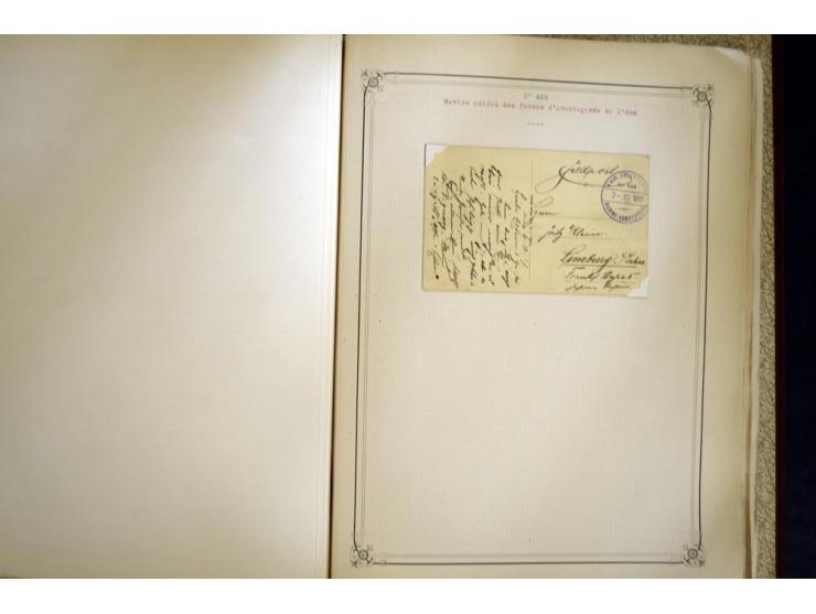 1914/1918, interessante Sammlung mit ca. 380 Briefen und Karten auf Albenblättern mit frz. Beschriftung, dabei bessere Nummer