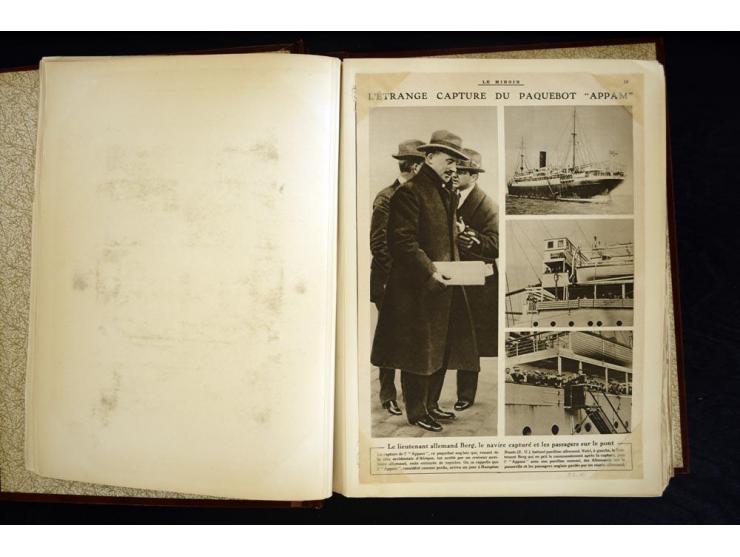 1914/1918, interessante Sammlung mit ca. 380 Briefen und Karten auf Albenblättern mit frz. Beschriftung, dabei bessere Nummer