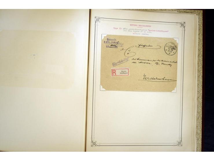 1914/1918, interessante Sammlung mit ca. 380 Briefen und Karten auf Albenblättern mit frz. Beschriftung, dabei bessere Nummer