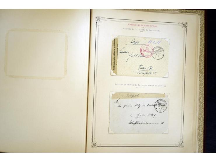 1914/1918, interessante Sammlung mit ca. 380 Briefen und Karten auf Albenblättern mit frz. Beschriftung, dabei bessere Nummer