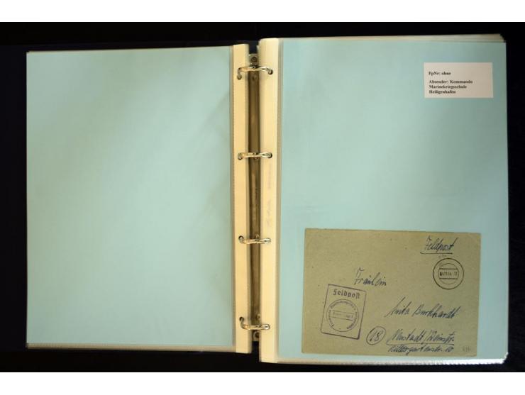 1920/1944, umfangreiche Sammlung "Marine-Schiffspost" mit über 100 Briefen und Karten mit entsprechenden Schiffspost-Stempeln