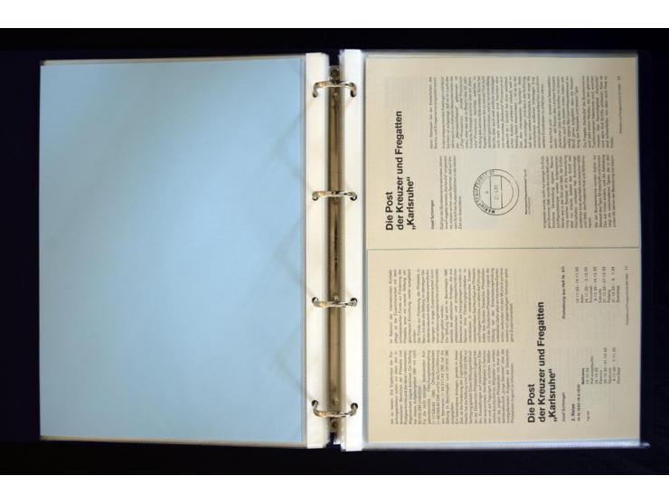 1920/1944, umfangreiche Sammlung "Marine-Schiffspost" mit über 100 Briefen und Karten mit entsprechenden Schiffspost-Stempeln