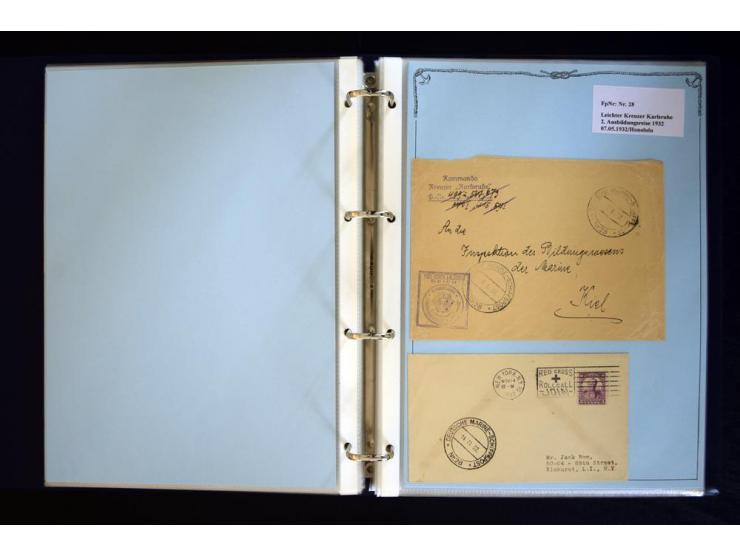 1920/1944, umfangreiche Sammlung "Marine-Schiffspost" mit über 100 Briefen und Karten mit entsprechenden Schiffspost-Stempeln