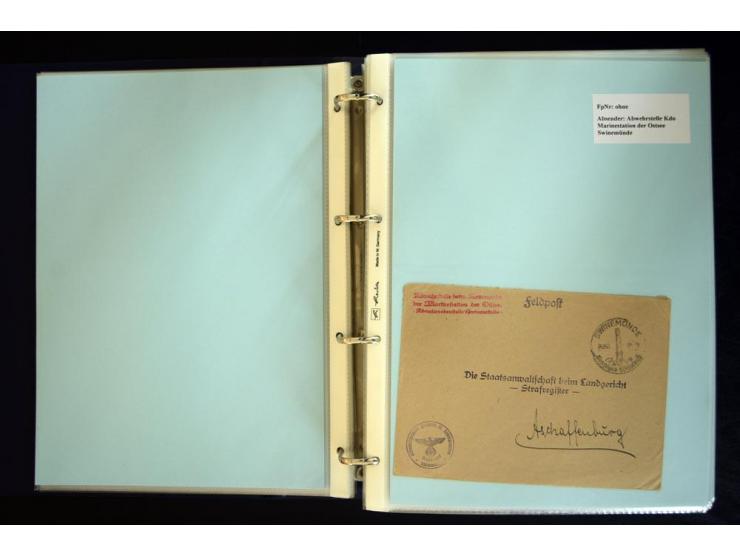 1920/1944, umfangreiche Sammlung "Marine-Schiffspost" mit über 100 Briefen und Karten mit entsprechenden Schiffspost-Stempeln