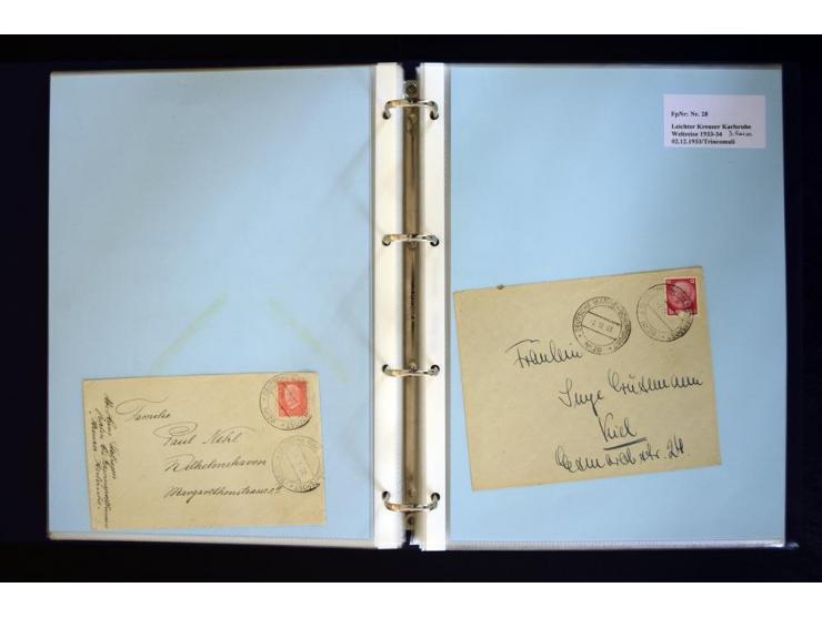 1920/1944, umfangreiche Sammlung "Marine-Schiffspost" mit über 100 Briefen und Karten mit entsprechenden Schiffspost-Stempeln