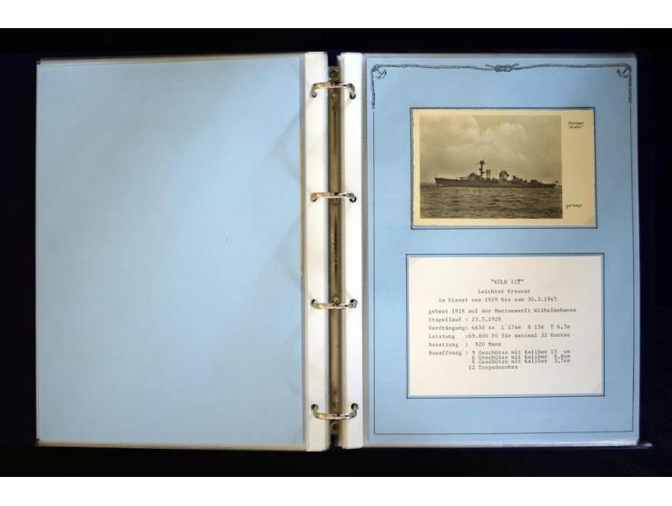 1920/1944, umfangreiche Sammlung "Marine-Schiffspost" mit über 100 Briefen und Karten mit entsprechenden Schiffspost-Stempeln