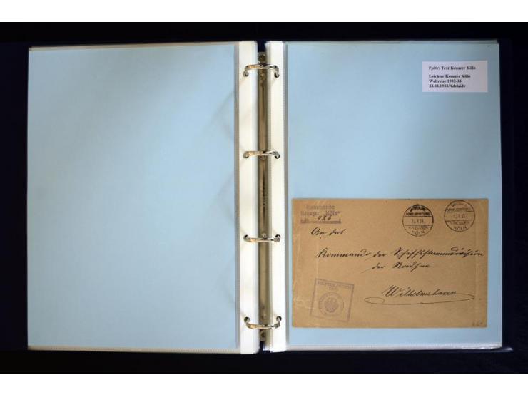 1920/1944, umfangreiche Sammlung "Marine-Schiffspost" mit über 100 Briefen und Karten mit entsprechenden Schiffspost-Stempeln