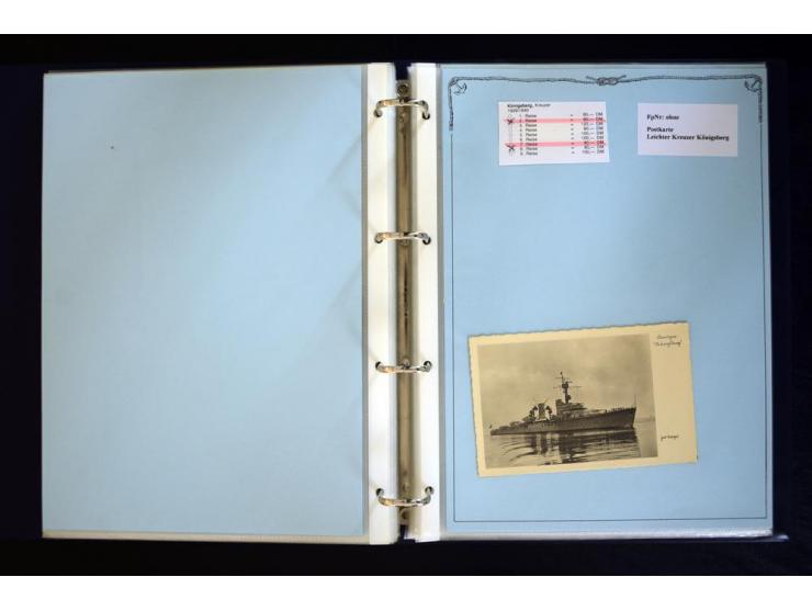 1920/1944, umfangreiche Sammlung "Marine-Schiffspost" mit über 100 Briefen und Karten mit entsprechenden Schiffspost-Stempeln