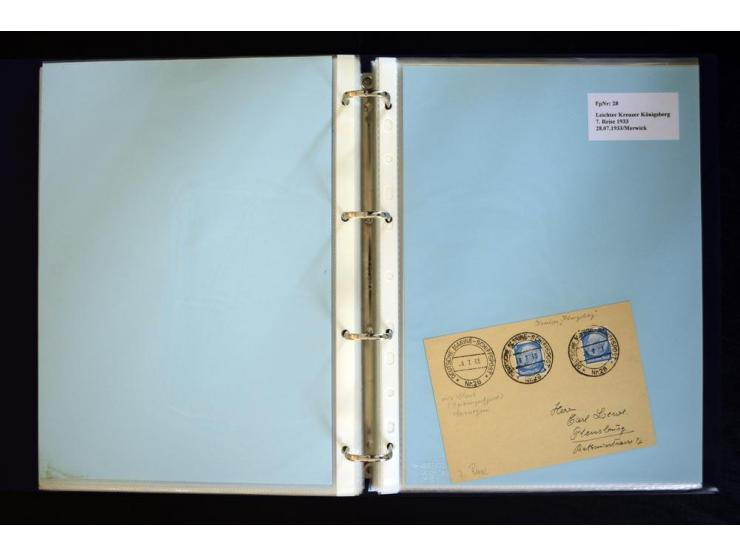 1920/1944, umfangreiche Sammlung "Marine-Schiffspost" mit über 100 Briefen und Karten mit entsprechenden Schiffspost-Stempeln