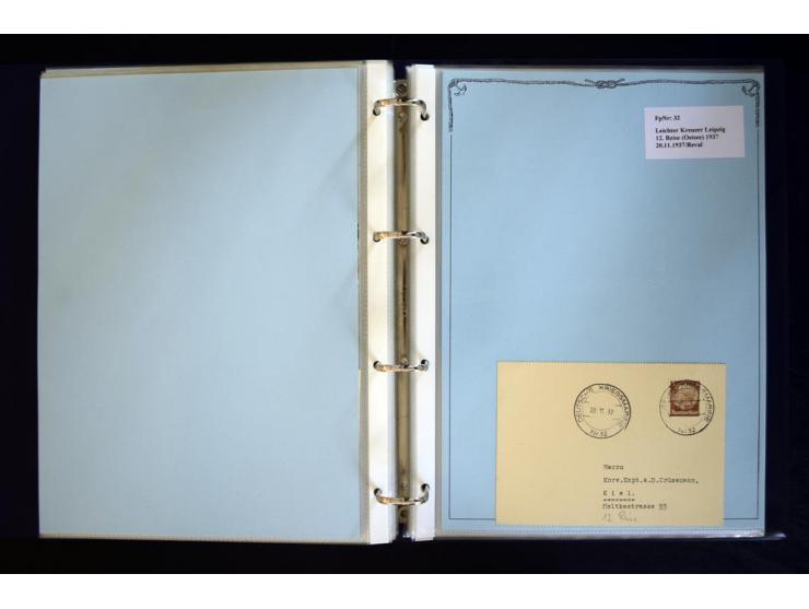 1920/1944, umfangreiche Sammlung "Marine-Schiffspost" mit über 100 Briefen und Karten mit entsprechenden Schiffspost-Stempeln