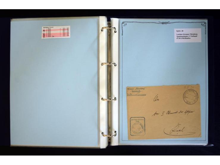 1920/1944, umfangreiche Sammlung "Marine-Schiffspost" mit über 100 Briefen und Karten mit entsprechenden Schiffspost-Stempeln