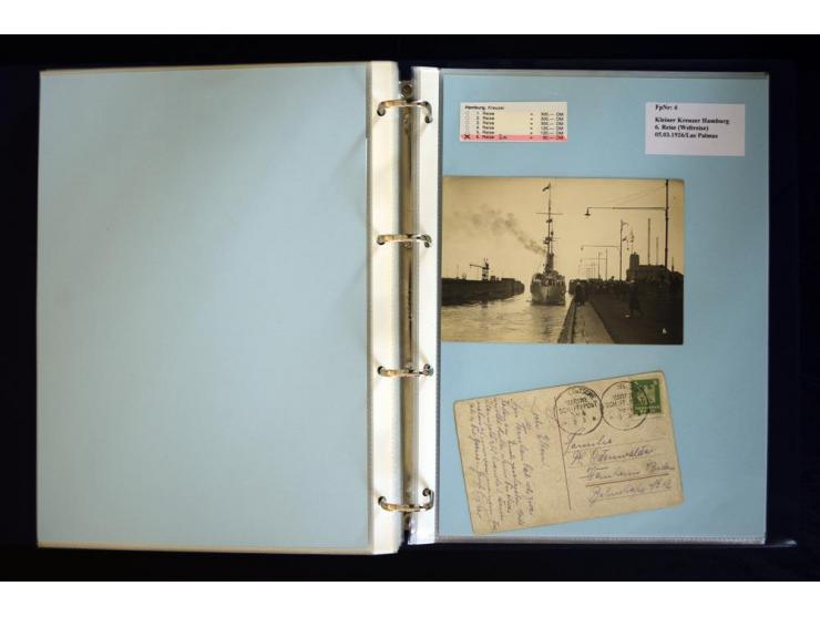 1920/1944, umfangreiche Sammlung "Marine-Schiffspost" mit über 100 Briefen und Karten mit entsprechenden Schiffspost-Stempeln