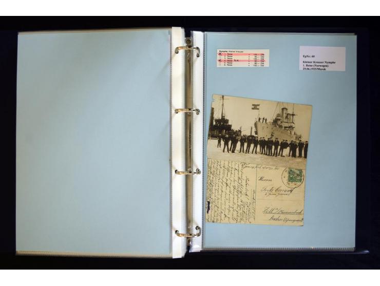 1920/1944, umfangreiche Sammlung "Marine-Schiffspost" mit über 100 Briefen und Karten mit entsprechenden Schiffspost-Stempeln