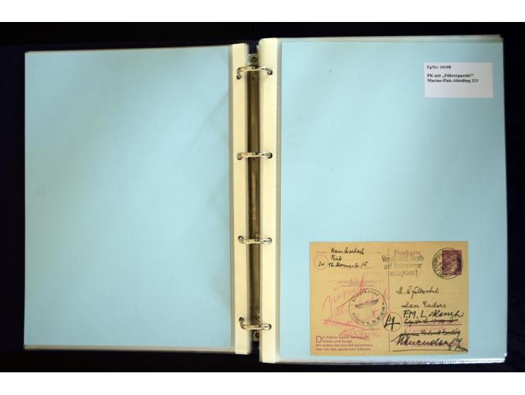 1920/1944, umfangreiche Sammlung "Marine-Schiffspost" mit über 100 Briefen und Karten mit entsprechenden Schiffspost-Stempeln