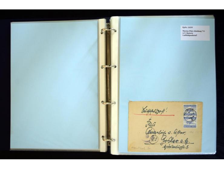 1920/1944, umfangreiche Sammlung "Marine-Schiffspost" mit über 100 Briefen und Karten mit entsprechenden Schiffspost-Stempeln