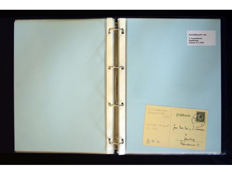 1920/1944, umfangreiche Sammlung "Marine-Schiffspost" mit über 100 Briefen und Karten mit entsprechenden Schiffspost-Stempeln