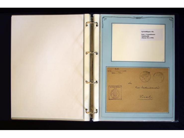 1920/1944, umfangreiche Sammlung "Marine-Schiffspost" mit über 100 Briefen und Karten mit entsprechenden Schiffspost-Stempeln