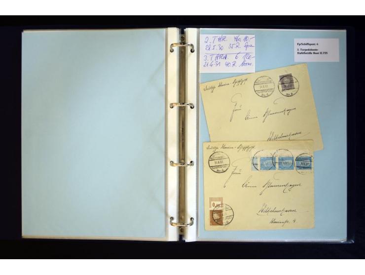 1920/1944, umfangreiche Sammlung "Marine-Schiffspost" mit über 100 Briefen und Karten mit entsprechenden Schiffspost-Stempeln