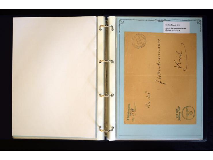 1920/1944, umfangreiche Sammlung "Marine-Schiffspost" mit über 100 Briefen und Karten mit entsprechenden Schiffspost-Stempeln