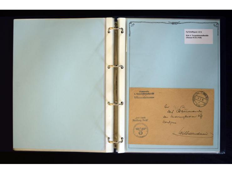 1920/1944, umfangreiche Sammlung "Marine-Schiffspost" mit über 100 Briefen und Karten mit entsprechenden Schiffspost-Stempeln