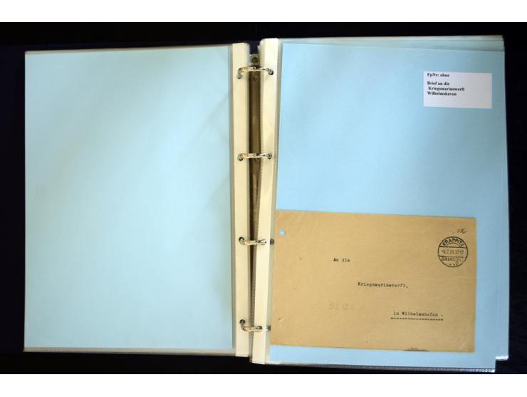 1920/1944, umfangreiche Sammlung "Marine-Schiffspost" mit über 100 Briefen und Karten mit entsprechenden Schiffspost-Stempeln