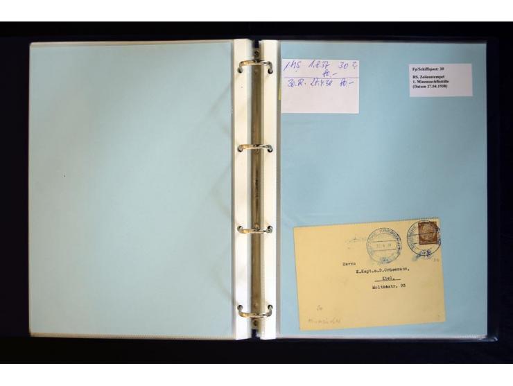 1920/1944, umfangreiche Sammlung "Marine-Schiffspost" mit über 100 Briefen und Karten mit entsprechenden Schiffspost-Stempeln