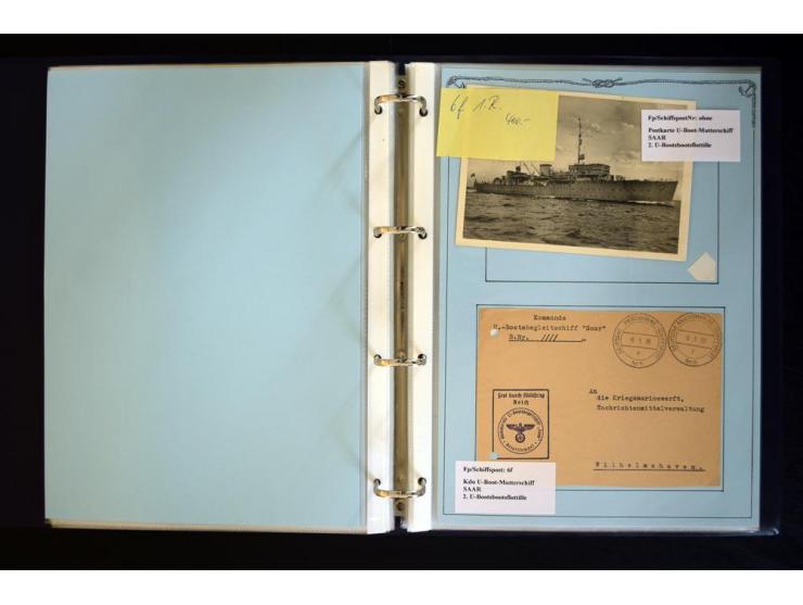 1920/1944, umfangreiche Sammlung "Marine-Schiffspost" mit über 100 Briefen und Karten mit entsprechenden Schiffspost-Stempeln