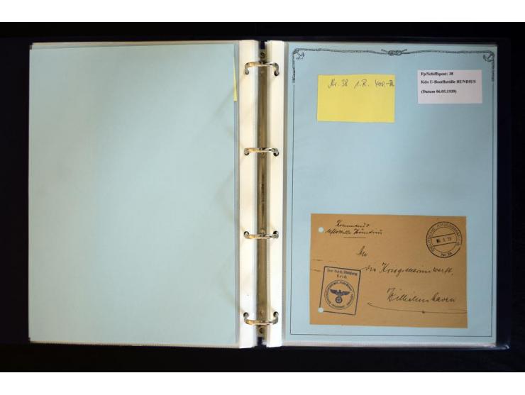 1920/1944, umfangreiche Sammlung "Marine-Schiffspost" mit über 100 Briefen und Karten mit entsprechenden Schiffspost-Stempeln