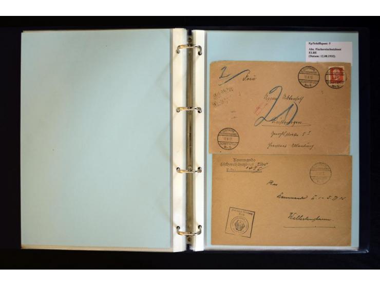 1920/1944, umfangreiche Sammlung "Marine-Schiffspost" mit über 100 Briefen und Karten mit entsprechenden Schiffspost-Stempeln