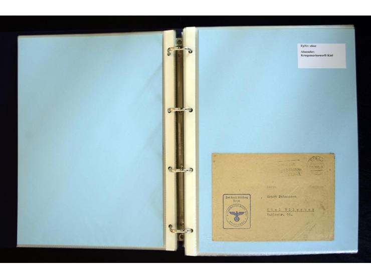 1920/1944, umfangreiche Sammlung "Marine-Schiffspost" mit über 100 Briefen und Karten mit entsprechenden Schiffspost-Stempeln