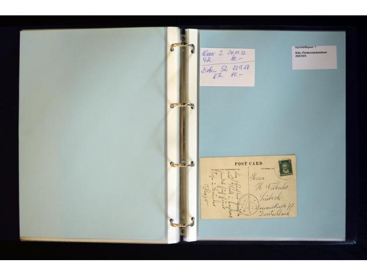 1920/1944, umfangreiche Sammlung "Marine-Schiffspost" mit über 100 Briefen und Karten mit entsprechenden Schiffspost-Stempeln