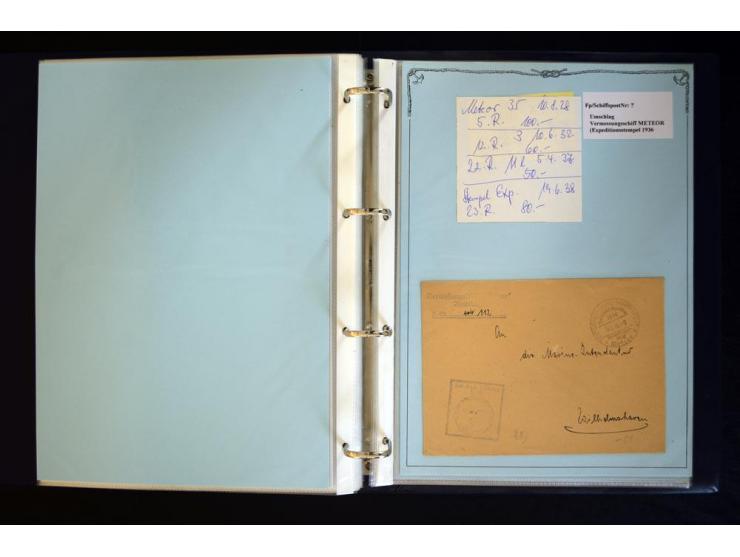 1920/1944, umfangreiche Sammlung "Marine-Schiffspost" mit über 100 Briefen und Karten mit entsprechenden Schiffspost-Stempeln