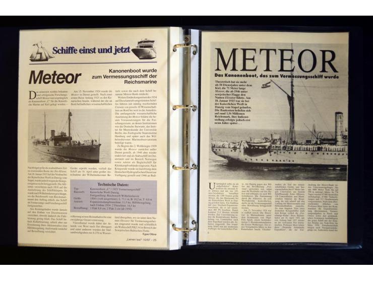 1920/1944, umfangreiche Sammlung "Marine-Schiffspost" mit über 100 Briefen und Karten mit entsprechenden Schiffspost-Stempeln