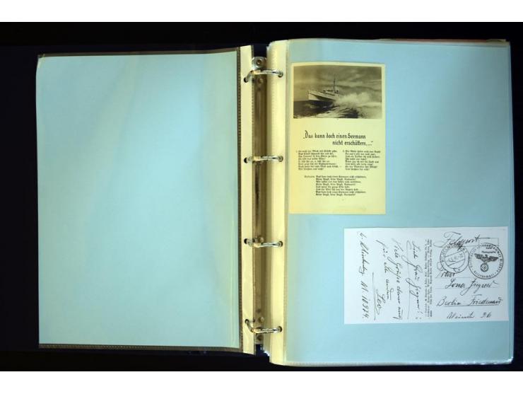 1920/1944, umfangreiche Sammlung "Marine-Schiffspost" mit über 100 Briefen und Karten mit entsprechenden Schiffspost-Stempeln