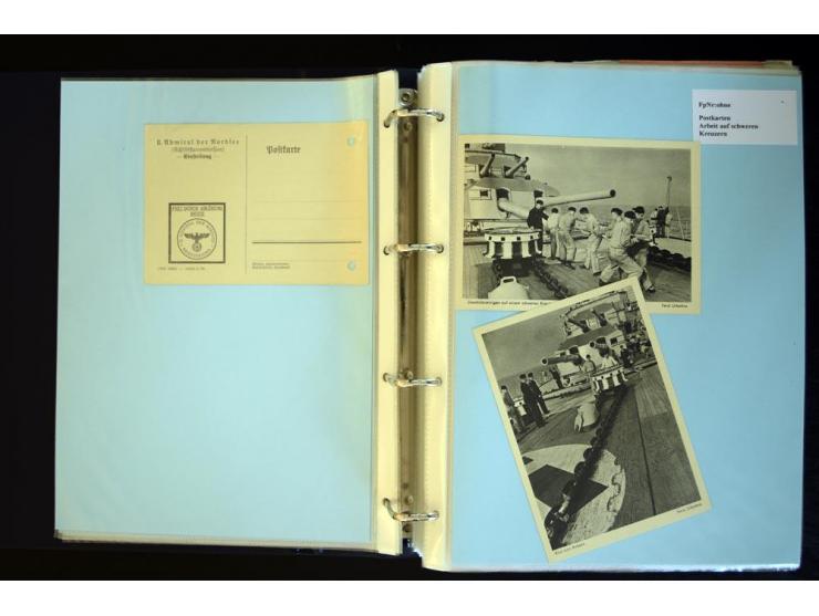 1920/1944, umfangreiche Sammlung "Marine-Schiffspost" mit über 100 Briefen und Karten mit entsprechenden Schiffspost-Stempeln