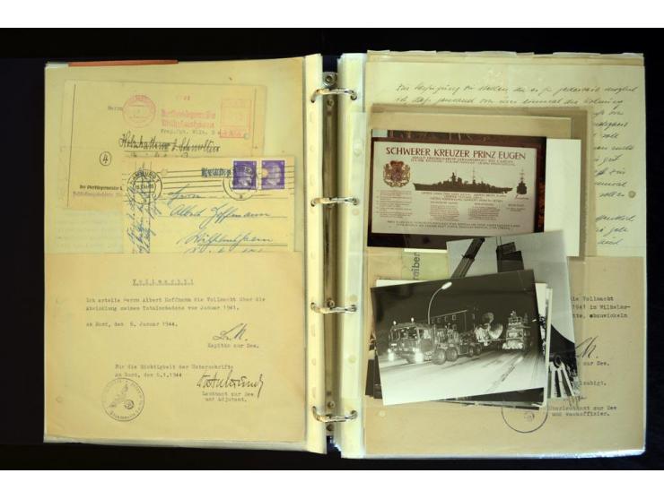 1920/1944, umfangreiche Sammlung "Marine-Schiffspost" mit über 100 Briefen und Karten mit entsprechenden Schiffspost-Stempeln
