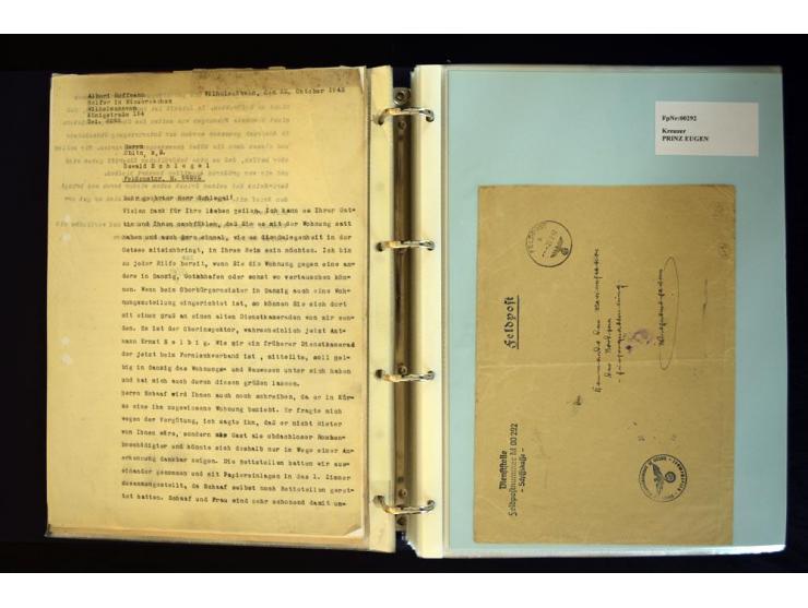 1920/1944, umfangreiche Sammlung "Marine-Schiffspost" mit über 100 Briefen und Karten mit entsprechenden Schiffspost-Stempeln