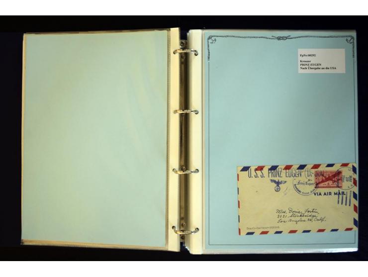 1920/1944, umfangreiche Sammlung "Marine-Schiffspost" mit über 100 Briefen und Karten mit entsprechenden Schiffspost-Stempeln