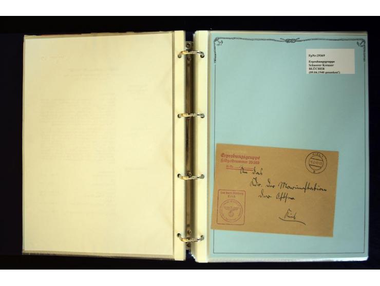 1920/1944, umfangreiche Sammlung "Marine-Schiffspost" mit über 100 Briefen und Karten mit entsprechenden Schiffspost-Stempeln