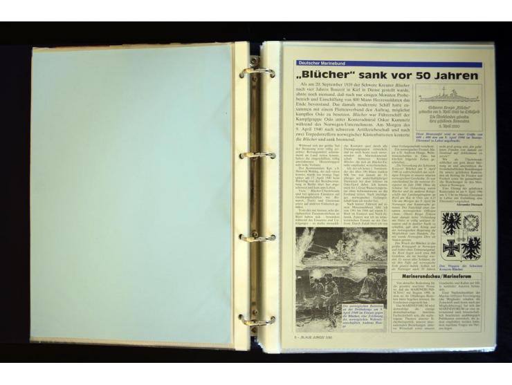 1920/1944, umfangreiche Sammlung "Marine-Schiffspost" mit über 100 Briefen und Karten mit entsprechenden Schiffspost-Stempeln