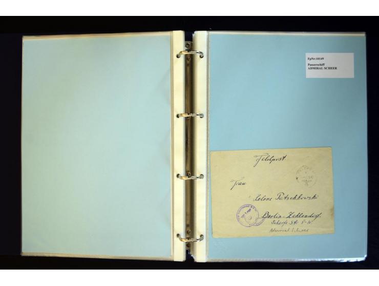 1920/1944, umfangreiche Sammlung "Marine-Schiffspost" mit über 100 Briefen und Karten mit entsprechenden Schiffspost-Stempeln