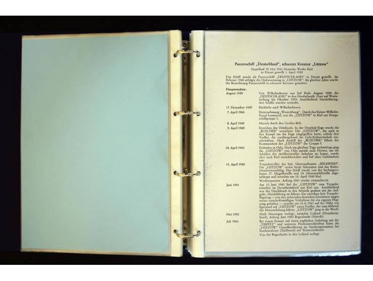 1920/1944, umfangreiche Sammlung "Marine-Schiffspost" mit über 100 Briefen und Karten mit entsprechenden Schiffspost-Stempeln