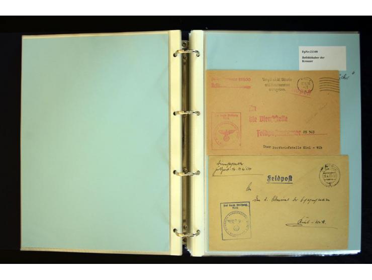 1920/1944, umfangreiche Sammlung "Marine-Schiffspost" mit über 100 Briefen und Karten mit entsprechenden Schiffspost-Stempeln