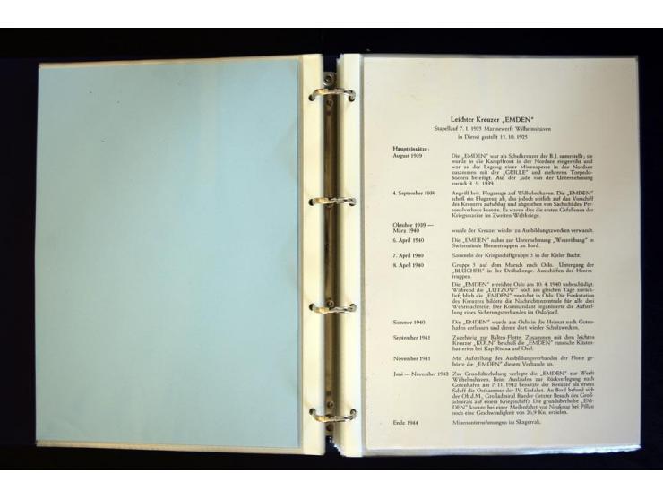 1920/1944, umfangreiche Sammlung "Marine-Schiffspost" mit über 100 Briefen und Karten mit entsprechenden Schiffspost-Stempeln