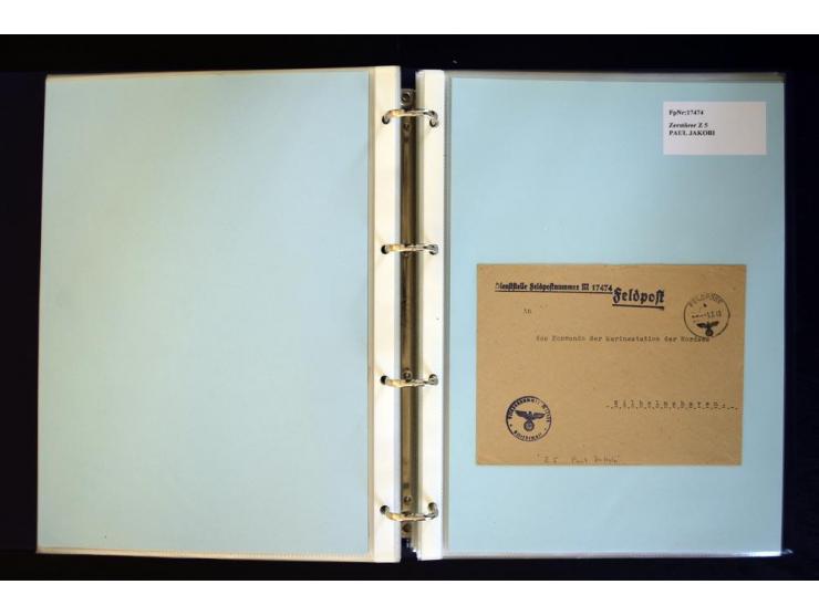 1920/1944, umfangreiche Sammlung "Marine-Schiffspost" mit über 100 Briefen und Karten mit entsprechenden Schiffspost-Stempeln