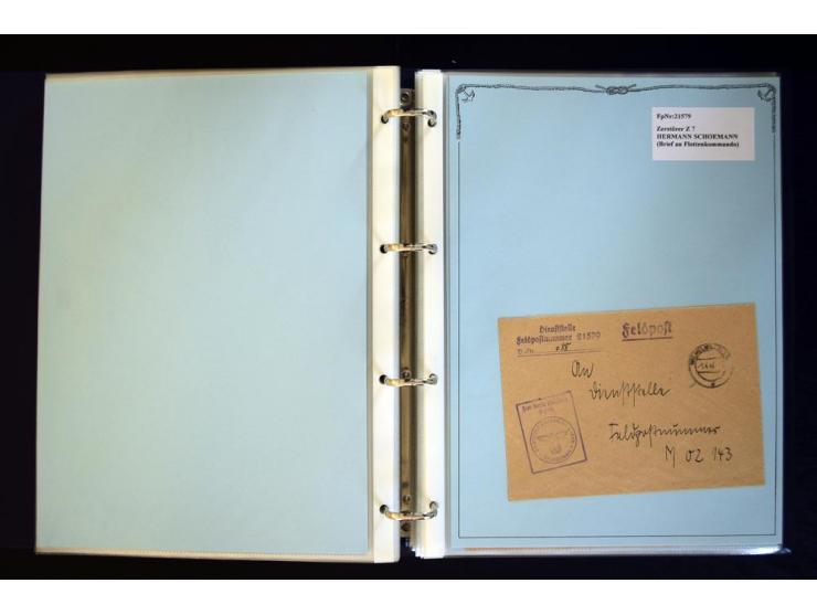 1920/1944, umfangreiche Sammlung "Marine-Schiffspost" mit über 100 Briefen und Karten mit entsprechenden Schiffspost-Stempeln