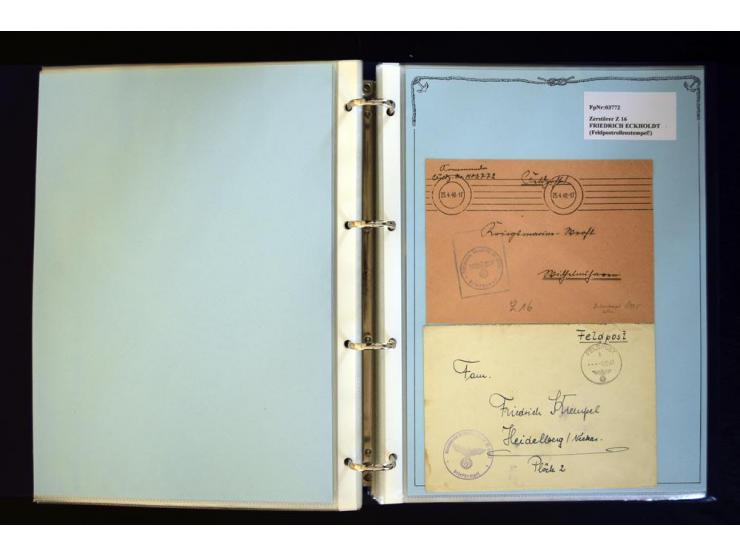 1920/1944, umfangreiche Sammlung "Marine-Schiffspost" mit über 100 Briefen und Karten mit entsprechenden Schiffspost-Stempeln