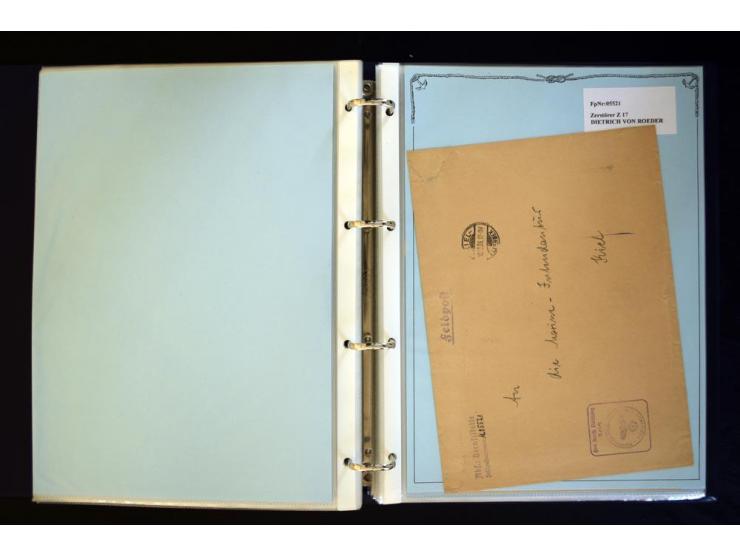 1920/1944, umfangreiche Sammlung "Marine-Schiffspost" mit über 100 Briefen und Karten mit entsprechenden Schiffspost-Stempeln