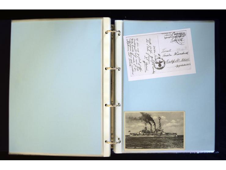 1920/1944, umfangreiche Sammlung "Marine-Schiffspost" mit über 100 Briefen und Karten mit entsprechenden Schiffspost-Stempeln